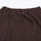 Damen Eleganter, fließender Maxirock mit Volants EB