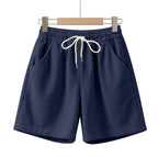 Herren Ripp-Jersey-Shorts mit Kordelzug