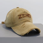 Herren-Baseballcap aus Distressed-Baumwolle
