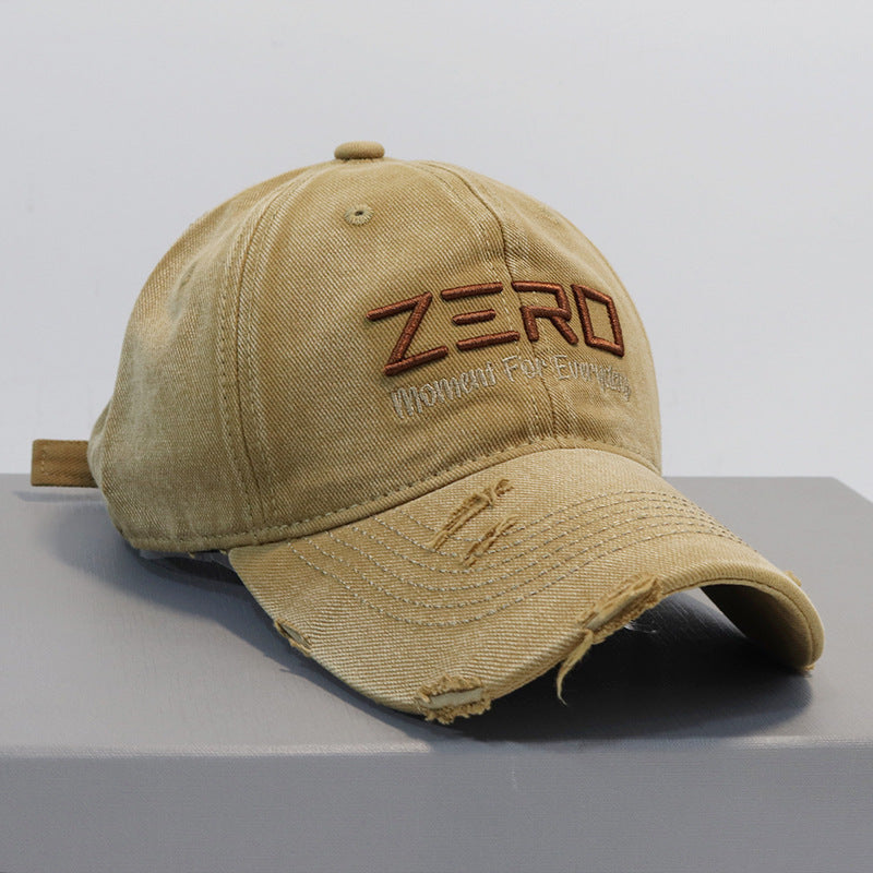 Herren-Baseballcap aus Distressed-Baumwolle