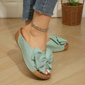 Damen Bequeme Slipper mit großem Schleifendetail EB