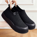 Damen Sportliche Slip-On Schuhe mit rutschfester Sohle und atmungsaktivem Obermaterial EB