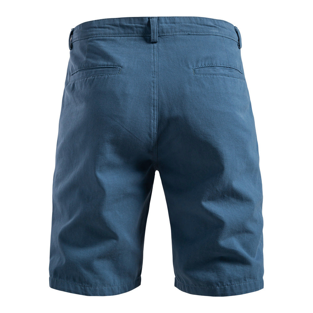 Robuste Bermuda-Shorts aus Baumwoll-Twill für Herren mit verstärkten Knieeinsätzen