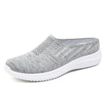 Damen Bequeme Stretch Slipper mit atmungsaktivem Strickdesign EB