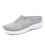 Damen Bequeme Stretch Slipper mit atmungsaktivem Strickdesign EB