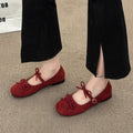 Damen Ballerina-Schuhe mit verspieltem Riemchen und elastischer Passform EB