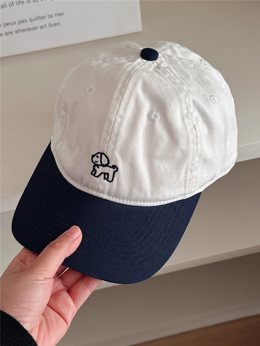 Baseballkappe mit Hunde-Stickerei