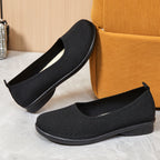 Damen bequeme Ballerinas mit elastischem Obermaterial EB