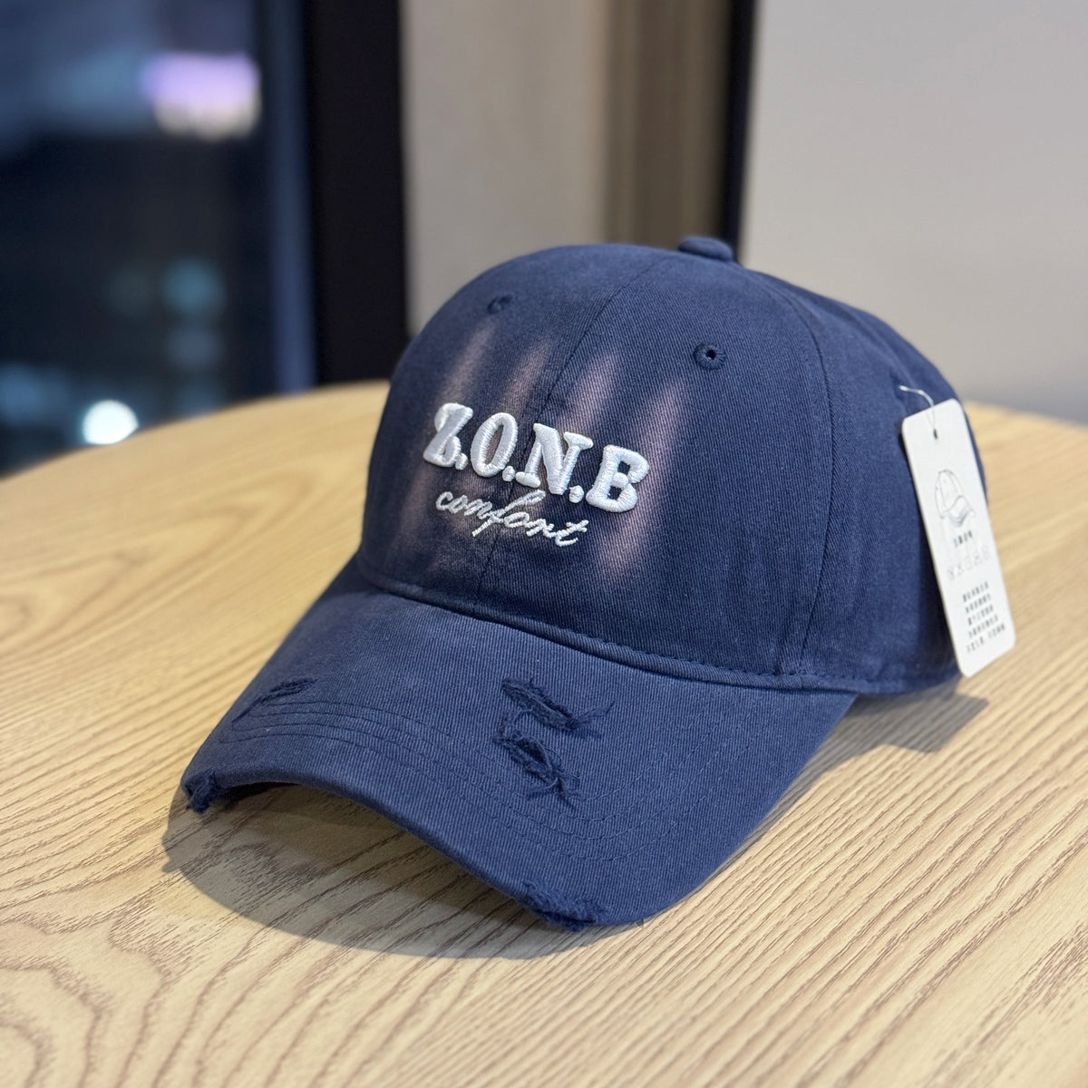 Unisex Distressed-Baumwoll-Baseballcap