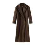 Damen Eleganter Wollmantel im Doppelreiher-Stil EB