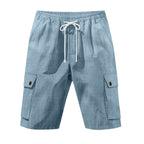 Herren Cargoshorts mit elastischem Bund und Klappentaschen