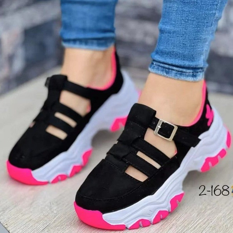 Damen sportliche Clogs mit modischem Riemendesign EB