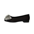 Damen Bequeme Ballerinas mit funkelndem Strassbesatz EB