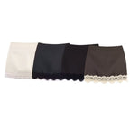 Damen eleganter Rock mit Spitzenbesatz EB