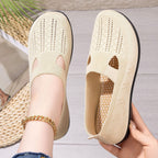 Damen atmungsaktive Stricksandalen mit elastischem Portion EB