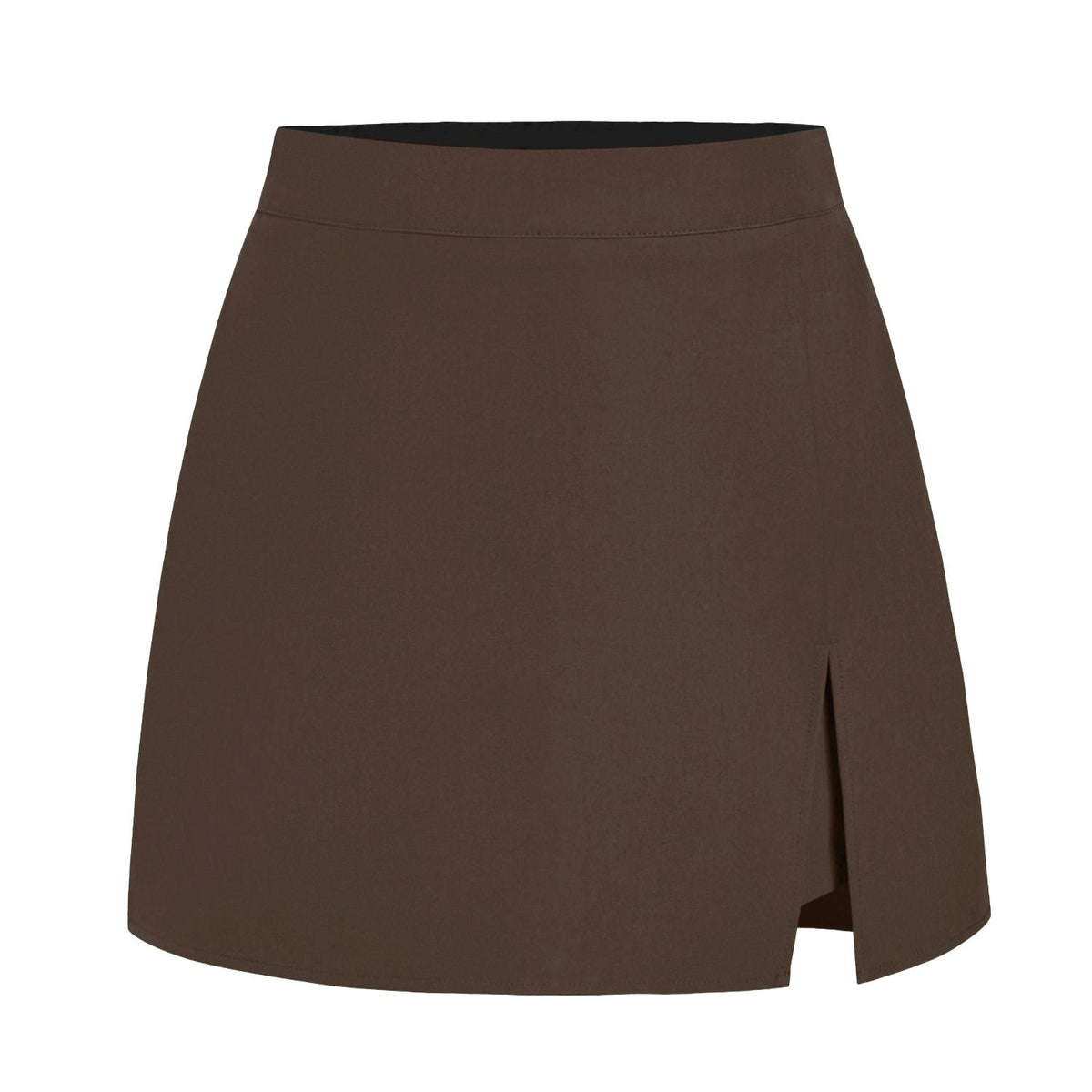 Damen eleganter Kurzrock mit seitlichem Schlitz und hohem Bund EB