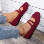 Damen bequeme Slip-On Ballerinas EB