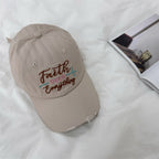Damen-Baseballkappe mit Distressed-Stickerei