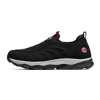 Damen Bequeme Slip-On Laufschuhe mit Elastischem Einstieg EB