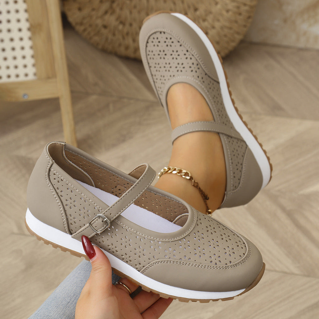 Damen Bequeme Slip-On mit perforiertem Design EB