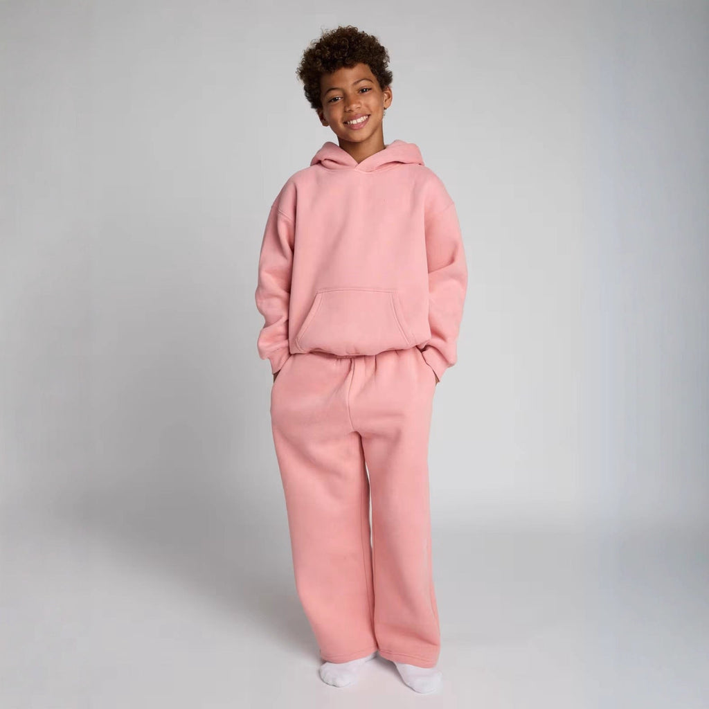 Damen lässiger Fleece-Jumpsuit mit geräumiger Kapuze und praktischen Taschen EB
