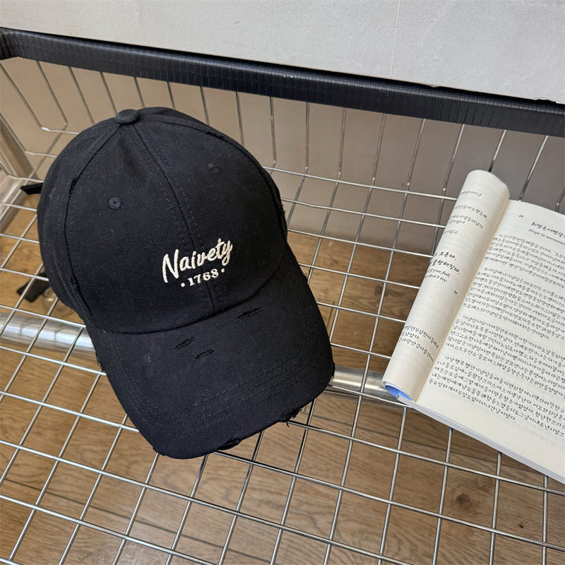 Herren Baseballkappe aus Baumwolle im Used-Look