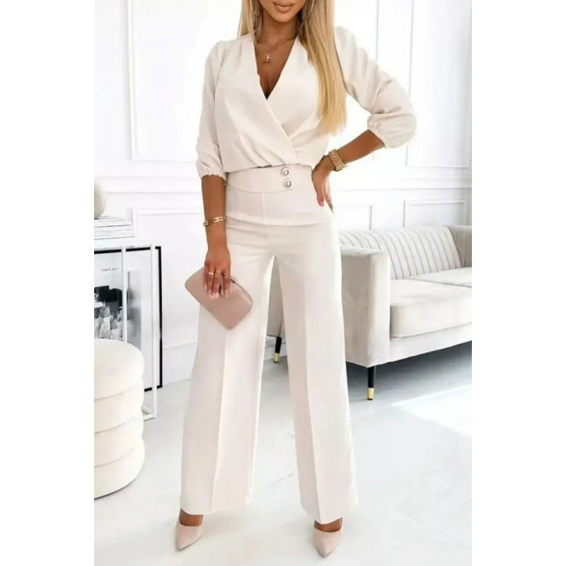 Eleganter Jumpsuit mit weitem Bein