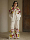 Eleganter Damen-Jumpsuit mit Blumenmuster