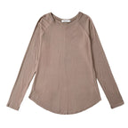 Damen lässiges Langarm-T-Shirt EB