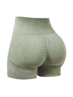 Damen Hochbundige Fitness Shorts mit innovativer Formgebung EB