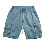 Herren Cargo-Bermudashorts aus Leinen-Baumwoll-Mix