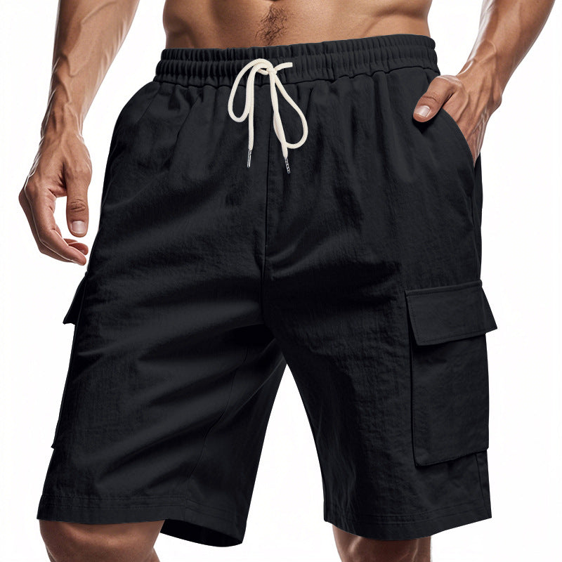 Herren Cargo-Shorts mit mehreren praktischen Taschen und elastischem Bund EB