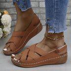 Damen bequeme Sandalen mit modischem Kreuzdesign EB