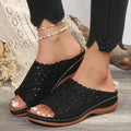 Damen Bequeme und modische Zehentrenner-Sandalen EB