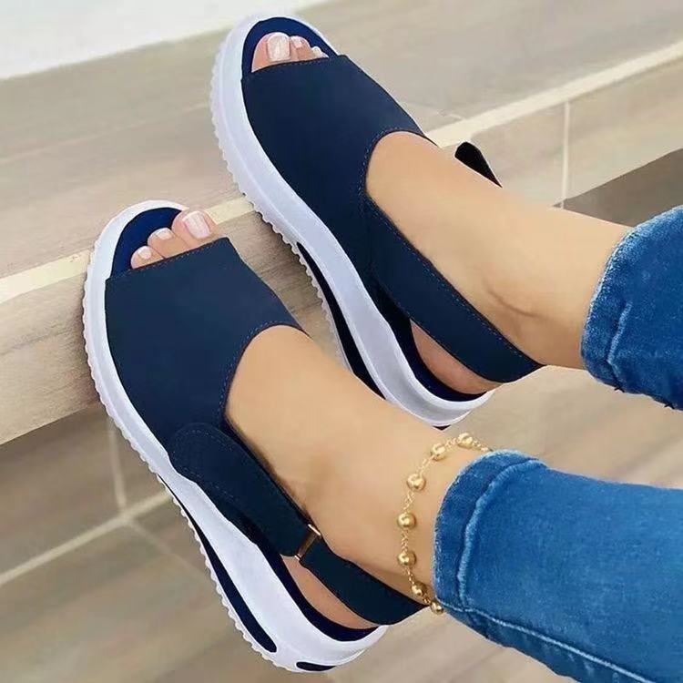 Damen Bequeme und stylische Plateausandalen EB