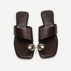 Damen bequeme Sling-Pantoletten mit elegantem Detail EB