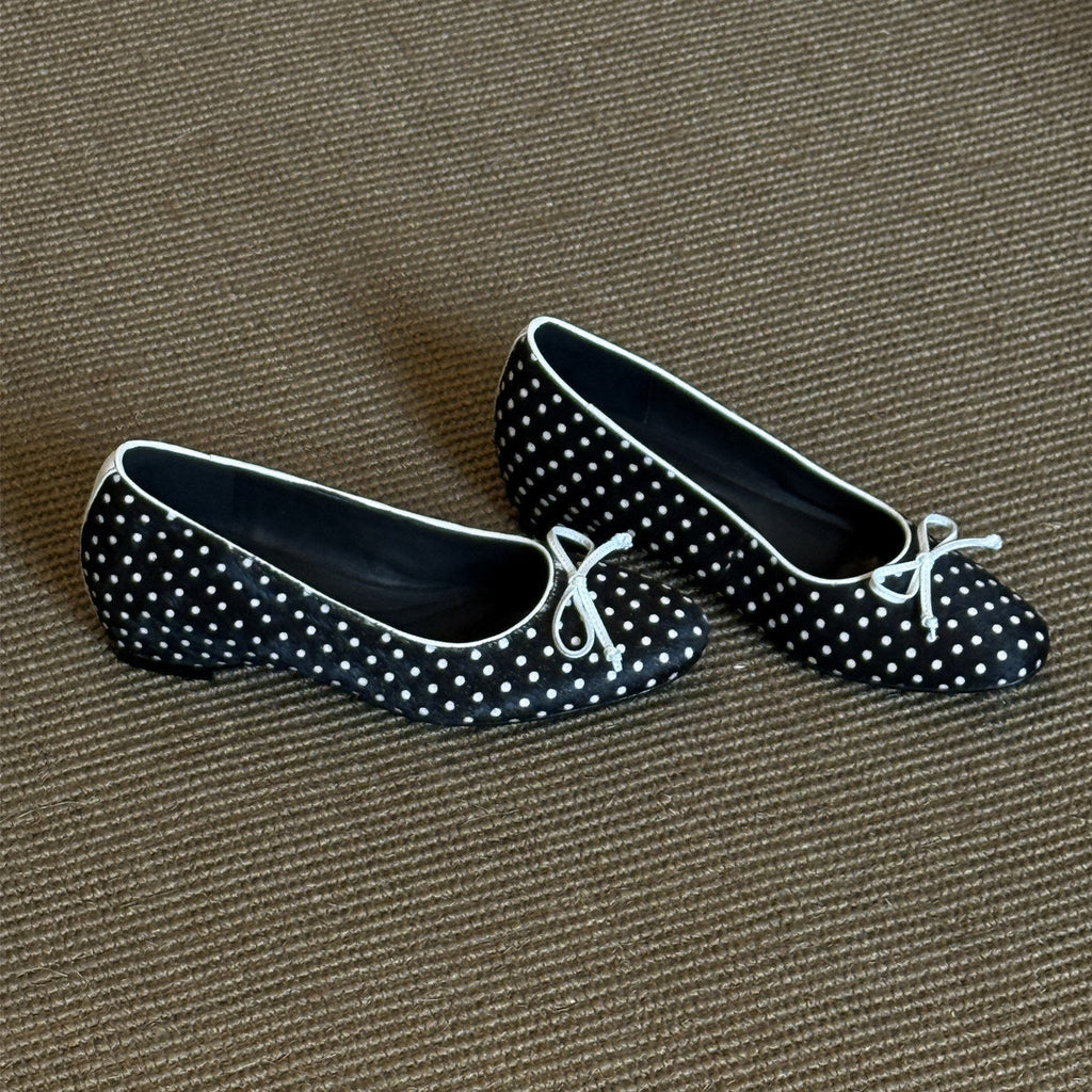 Damen Ballerinas mit modischem Punktedesign und bequemer Passform EB
