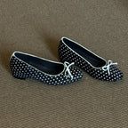 Damen Ballerinas mit modischem Punktedesign und bequemer Passform EB