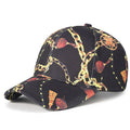 Modische Damen-Baseballkappe mit Kunstdruck