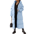 Damen Lange gesteppte Winterjacke EB