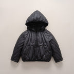 Damen gesteppte Jacke mit Kapuze und trendigem Design EB