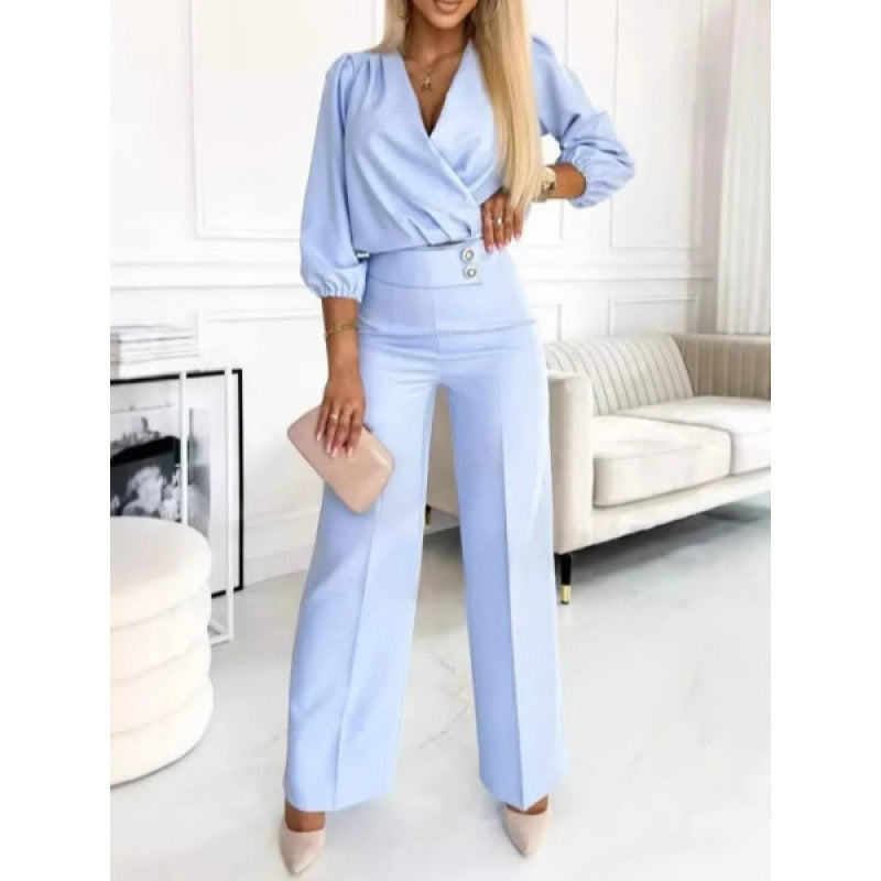 Eleganter Jumpsuit mit weitem Bein