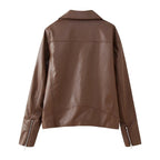 Damen Kunstleder Bikerjacke EB