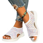 Damen Atmungsaktive Sandalen mit elastischem Obermaterial EB