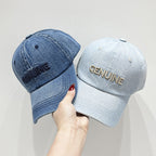 Herren-Denim-Baseballkappe