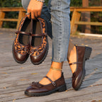Damen Ballerinas im modernen Leo-Design EB