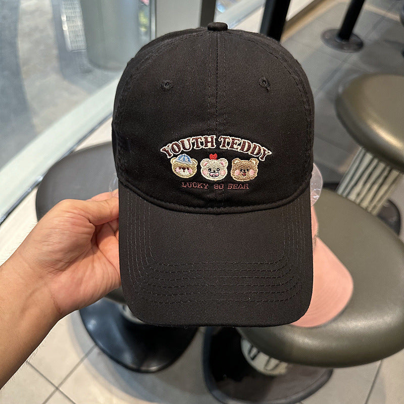 Unisex Embroidered Character Cap