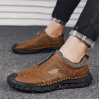 Damen Bequeme Slip-On Freizeitschuhe mit Reißverschluss EB