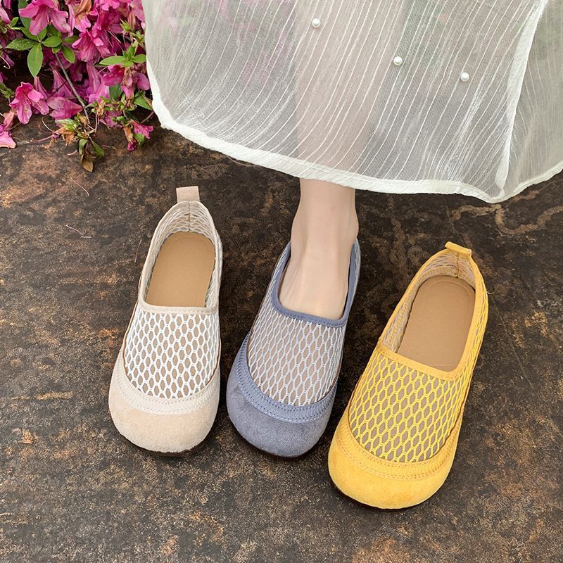 Damen Ballerinas aus atmungsaktivem Netzmaterial EB