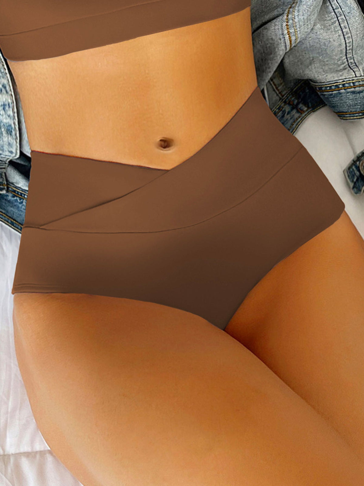 High-Waisted Badeshorts für Damen